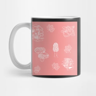 Woodland Mushrooms Pink 2 Mug